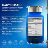NAD+ PRO – 600mg Cellular Energy & Longevity Complex