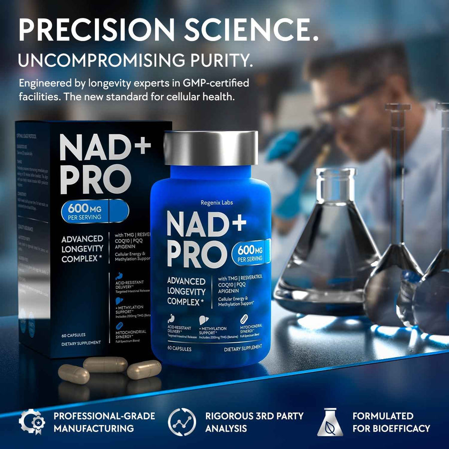 NAD+ PRO – 600mg Cellular Energy & Longevity Complex